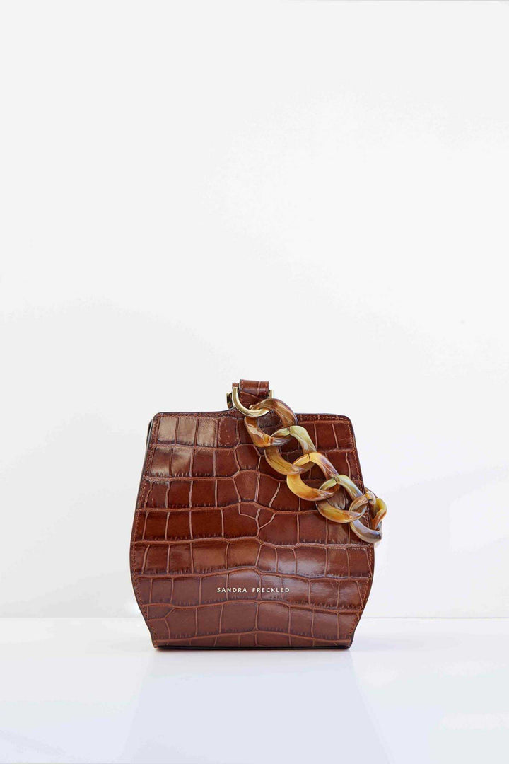 Sandra Freckled bolso Cayetana coco marrón ⋆ La Urbana Store