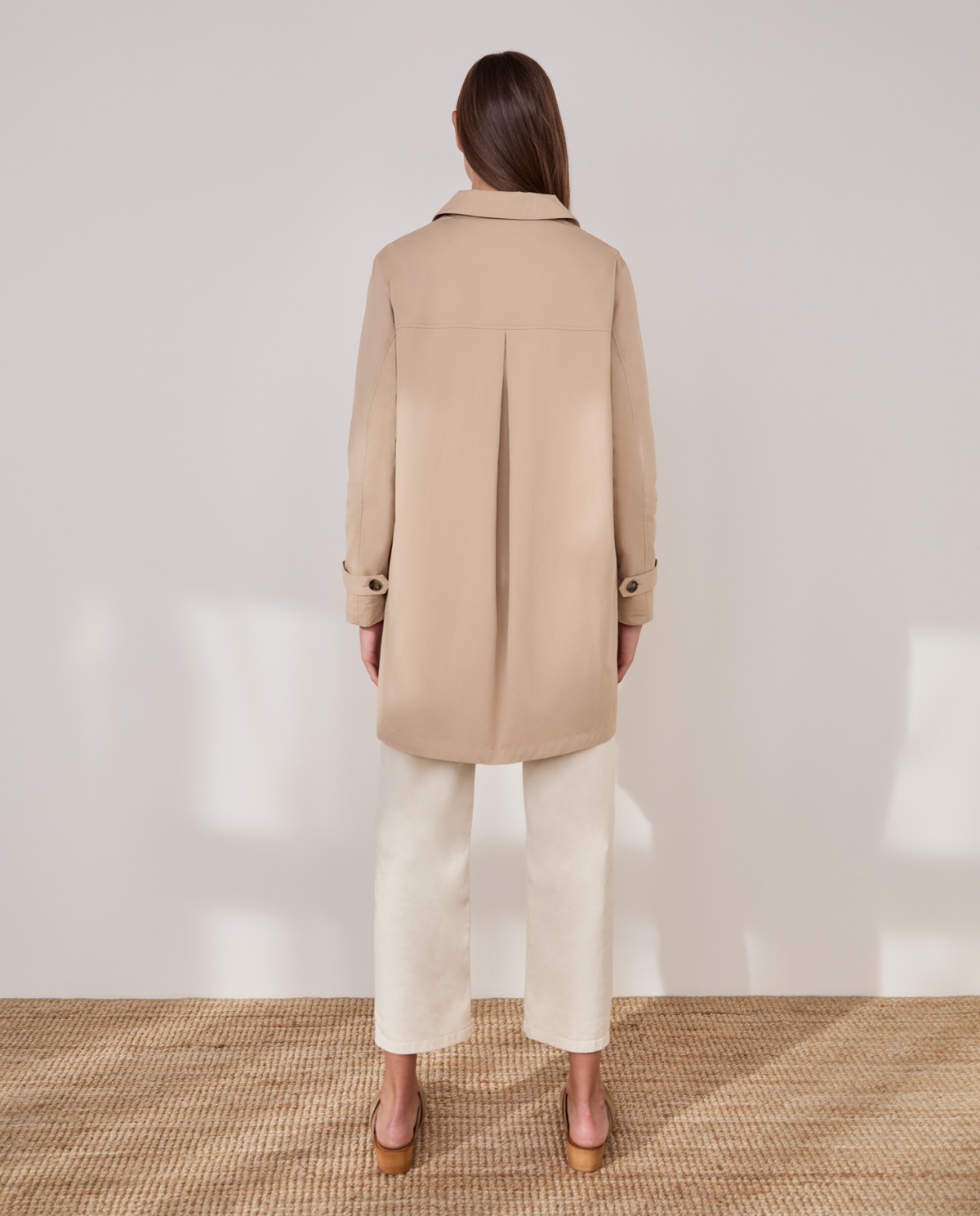 Yerse gabardina beige water reppelent para mujer ⋆ La Urbana Store
