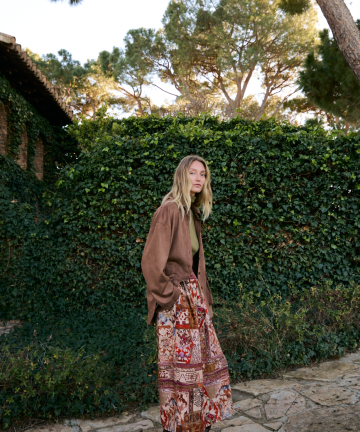 Alternative view of Magnolya falda cecilie boho caramel