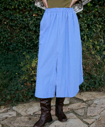 Magnolya falda gabi blue stripes