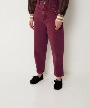 Sophie+Lucie jeans corse tachas burgundy