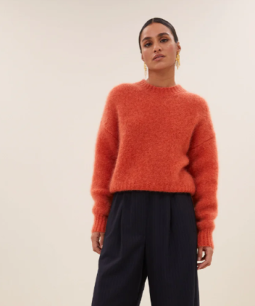 Alternative view of BY BAR AMSTERDAM sonny pullover chili red