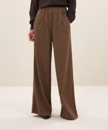 BY BAR AMSTERDAM benji tweed pants latte