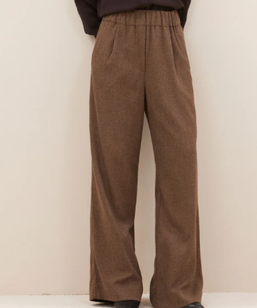 Alternative view of BY BAR AMSTERDAM benji tweed pants latte