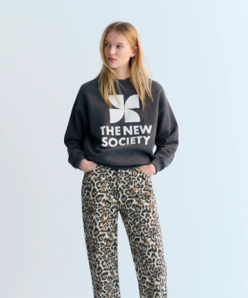 The new society sudadera logo galactic grey