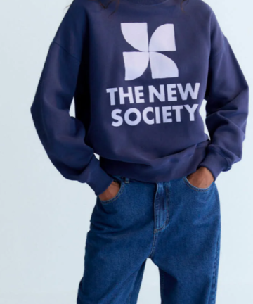 Alternative view of The new society sudadera logo infinite navy