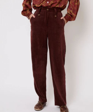 Sophie+Lucie pantalón cuca pana marrón