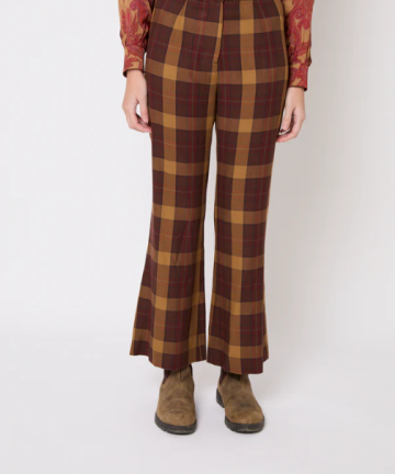 Sophie+Lucie pantalón ochenta madras marrón