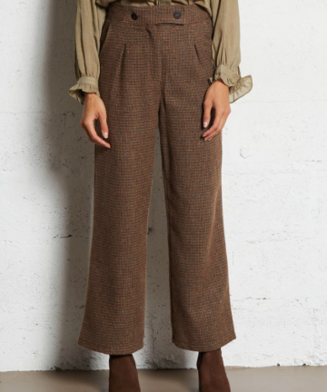 Alternative view of SeeuSoon pantalón lana cuadros marrón