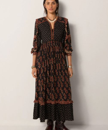 Maison Hotel vestido lily black coffee