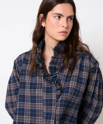Alternative view of Sophie+Lucie blusa maribel cuadro azul