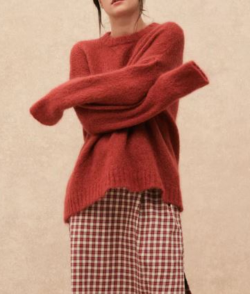 Hod París jersey mohair melina brick