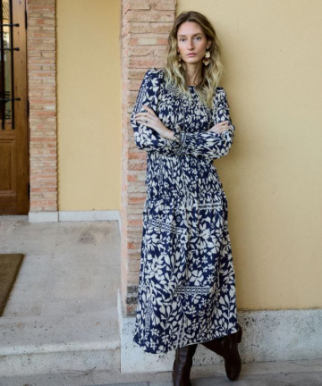 Magnolya vestido valentina blue hibiscus