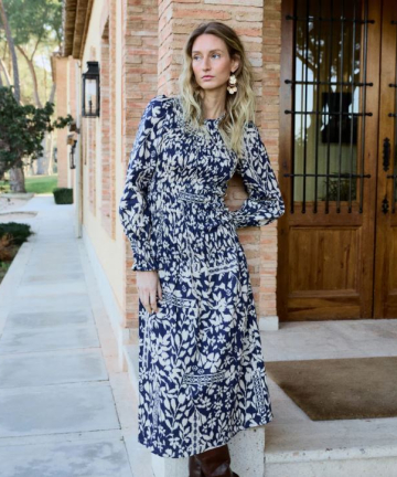 Alternative view of Magnolya vestido valentina blue hibiscus