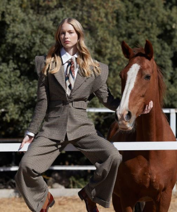 COOSY chaqueta gales gris