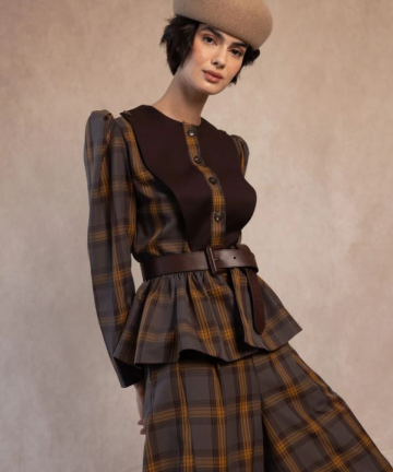 Alternative view of COOSY traje octavia marrón