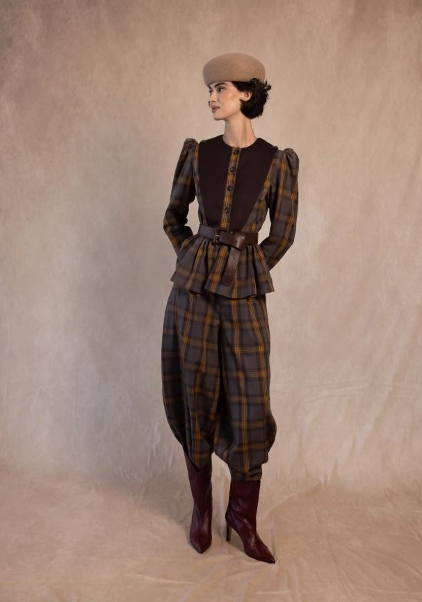 COOSY traje octavia marrón - Imagen 4