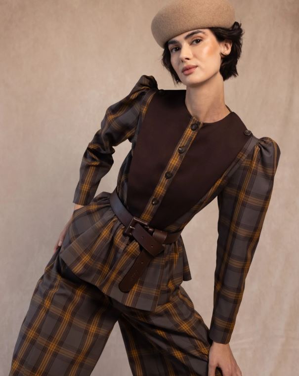 COOSY traje octavia marrón