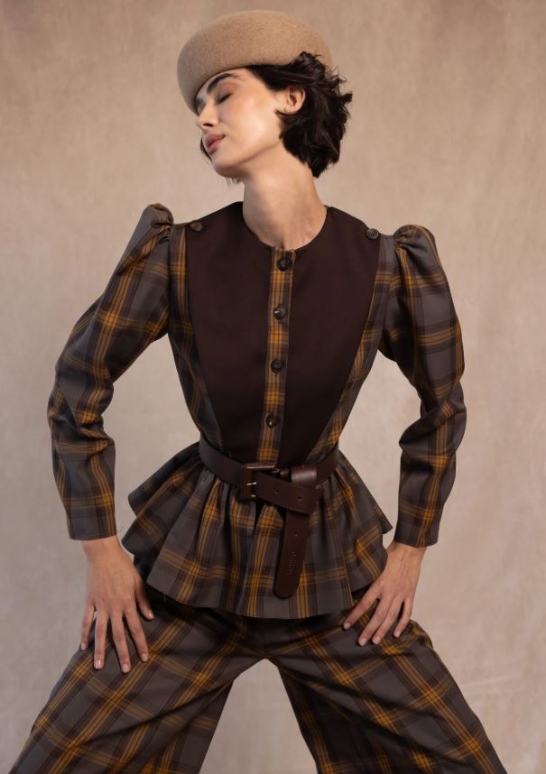 COOSY traje octavia marrón - Imagen 7