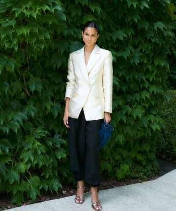 Alternative view of Sophie+Lucie pantalón bombacho arruguilla negro