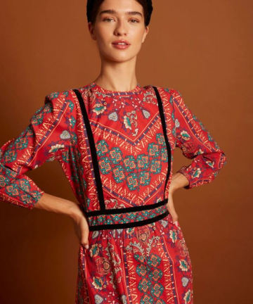 Alternative view of COOSY vestido cadenza rosa