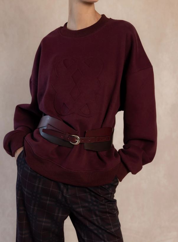 COOSY sudadera enya burdeos