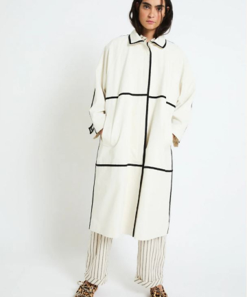 Sophie+Lucie gabardina cintas lluvia crudo