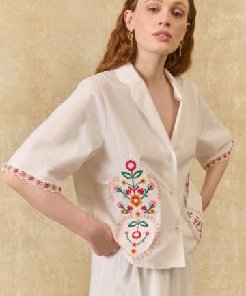 Alternative view of Louise Misha camisa emilius off white