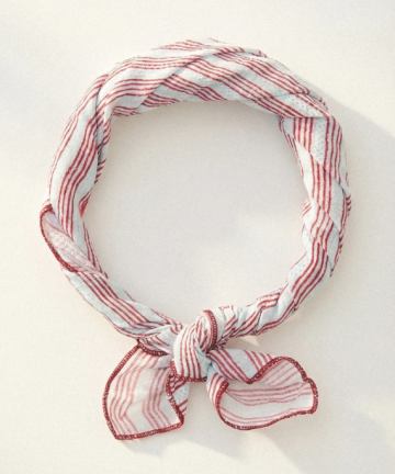 Maison Hotel poe bandana wine stripes