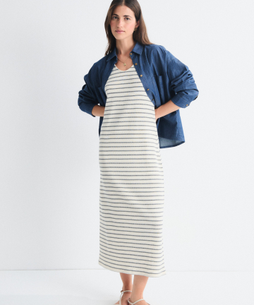 Musbombón vestido eliane punto rayas