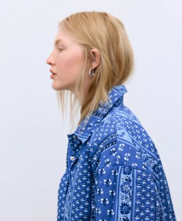 Alternative view of TNS chaqueta mare estampada azul