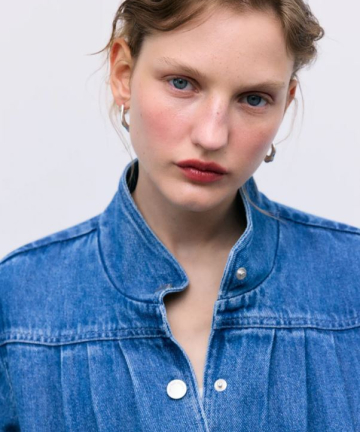 Alternative view of TNS tencel jacket mid denim