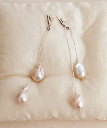 Alhaja pendientes peral
