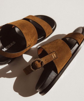 JIMENAS sandalia edel cognac suede