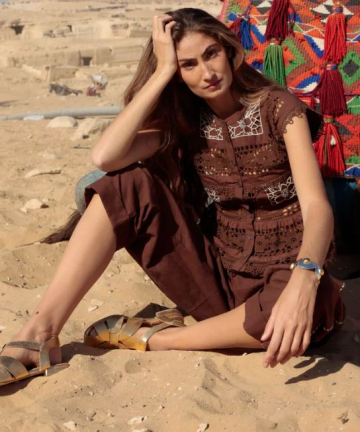 Alternative view of Sophie+Lucie top sea embroidery chocolate