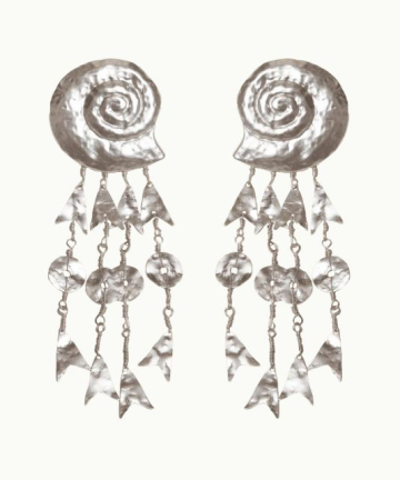 Alternative view of Alhaja pendientes aurea