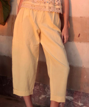 Sophie+Lucie pantalón mar lino butter