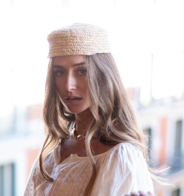 Alternative view of Minina Loves sombrero cris rafia natural