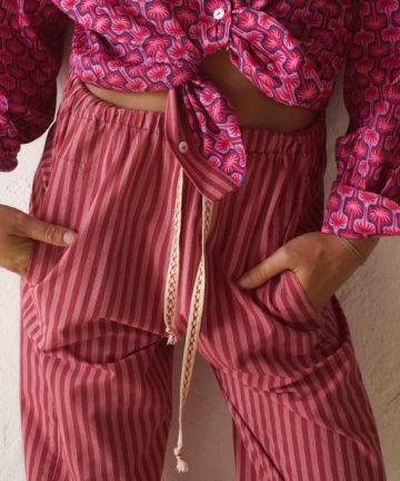 Alternative view of JoSephine pantalón bona rayas rosa