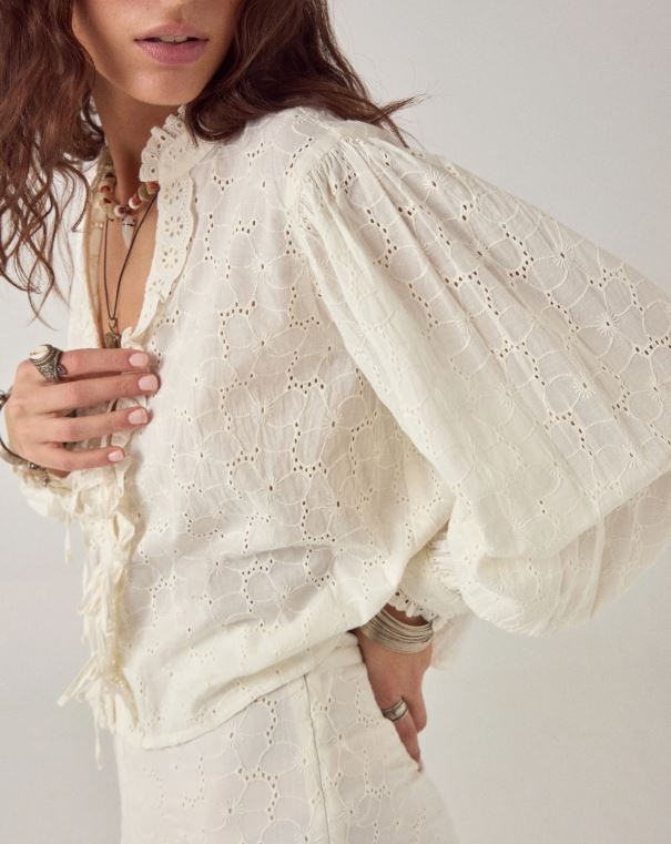 Maison Hotel blusa irene chalk - Imagen 3