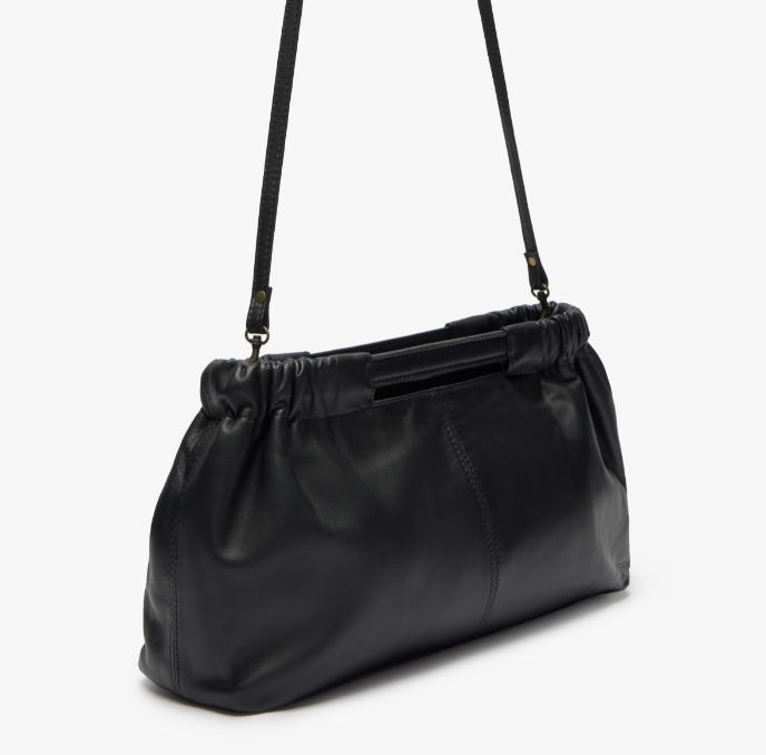 Yerse bolso piel fruncido negro - Imagen 2