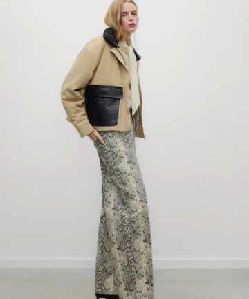 TNS pantalón barril mujer TNS denim estampado serpiente