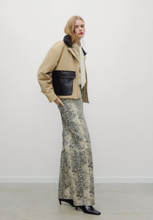 TNS pantalón barril mujer TNS denim estampado serpiente