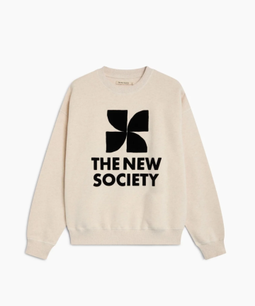 Alternative view of TNS sudadera mujer TNS logo whisper white melange