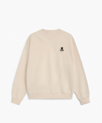 Alternative view of TNS sudadera mujer TNS logo rib neck whisper white melange