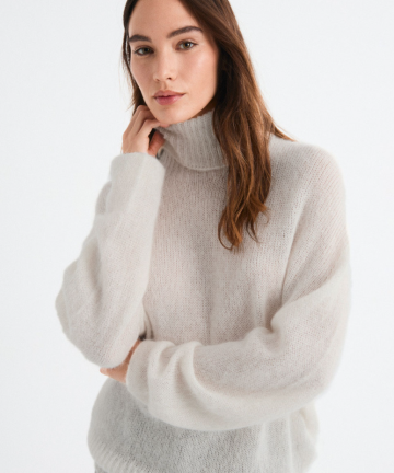 MUS&BOMBON jersey lumen gris oversize cuello alto