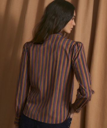 Alternative view of Sophie+Lucie blusa lazo trio burgundy