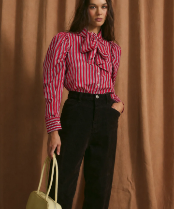 Alternative view of Sophie+Lucie blusa pajarita miniraya rojo