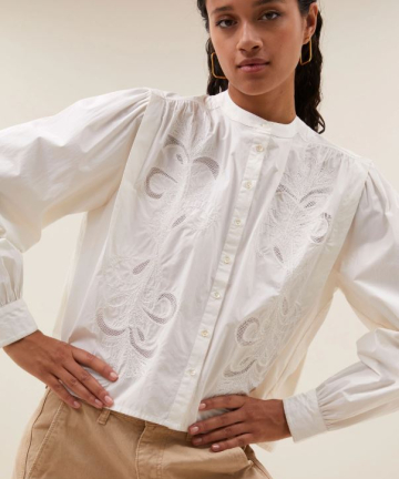 BY BAR blusa soof embroidery cloud
