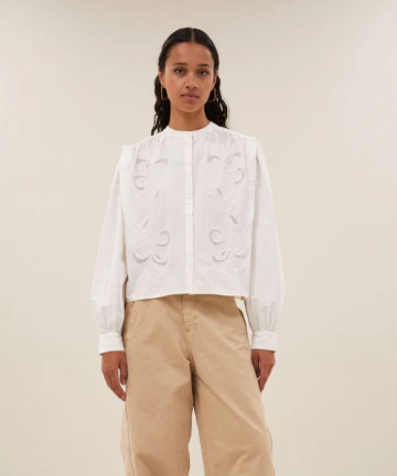 Alternative view of BY BAR blusa soof embroidery cloud